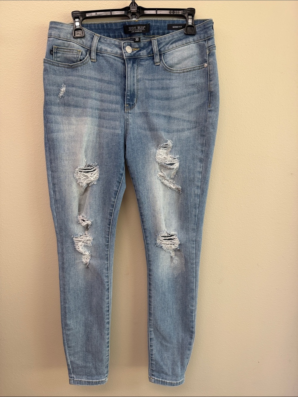 Judy Blue Distressed Skinny Fit Jeans Sz30
